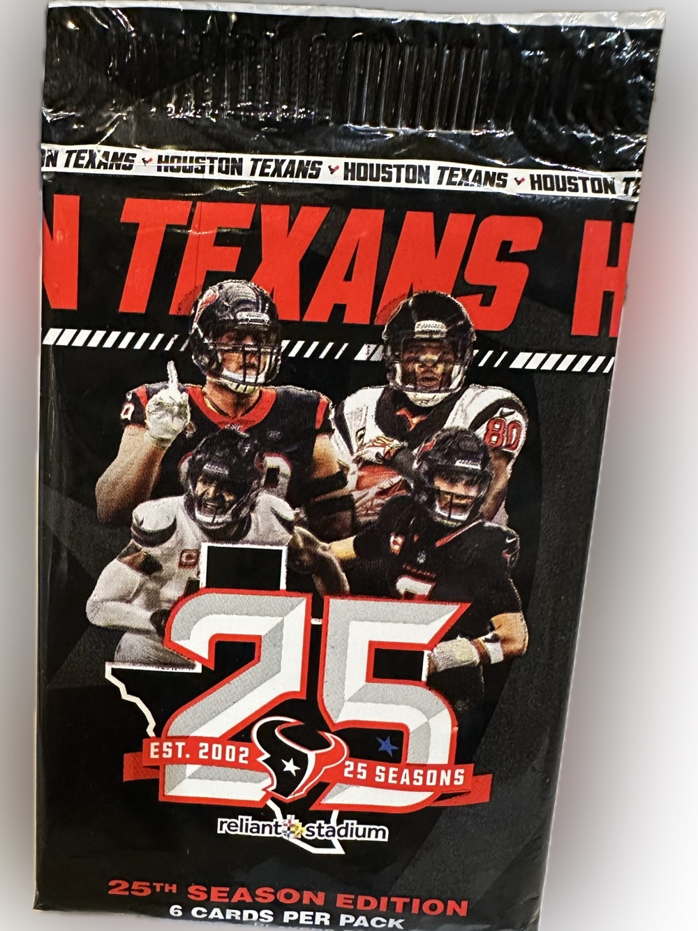 2026 HOUSTON TEXANS NFL 25th SEASON GAME PROMO TRADING 6 CARD PACK ANDRE JOHNSON